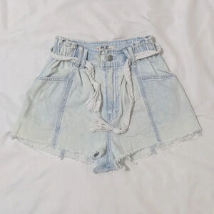 We The Free High Waisted Short, Color Light Blue, Size 25